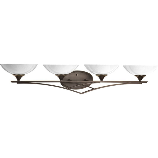 Progress Lighting P2153-20 Bath Fixture Four-light bath with polished