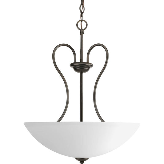 Progress Lighting P3955-20 Fixture Three-light Antique Bronze inverted