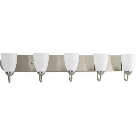 Progress Lighting P2713-09 Bath Fixture Gather possesses a smart