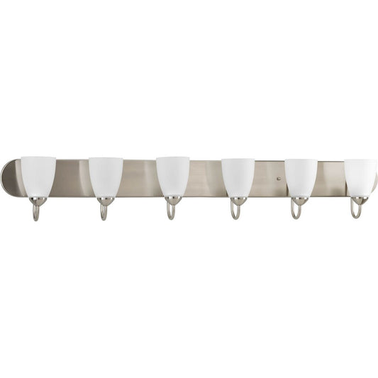 Progress Lighting P2714-09 Bath Fixture Gather possesses a smart