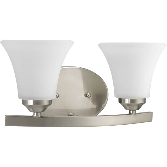 Progress Lighting P2009-09 Bath Fixture Adorn features a sweeping