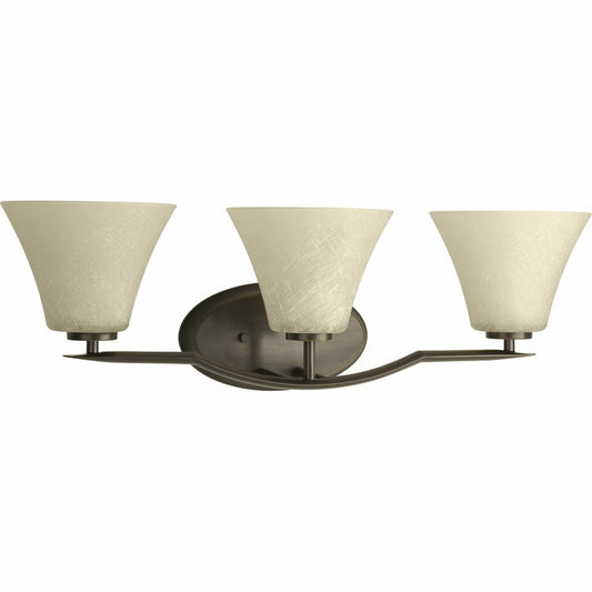 Progress Lighting P2006-20 Bath Fixture Three-light bath finished in