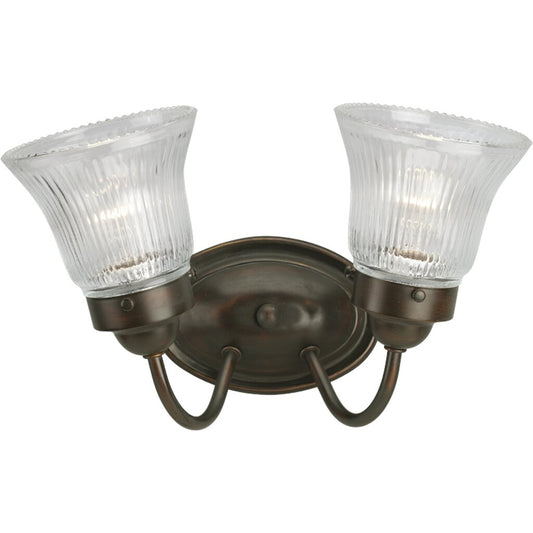 Progress Lighting P3288-20 Bath Fixture Fluted Glass 2-light bath