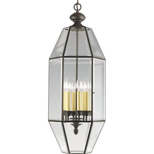 Progress Lighting P3779-20 Fixture Six-sided foyer fixture with clear