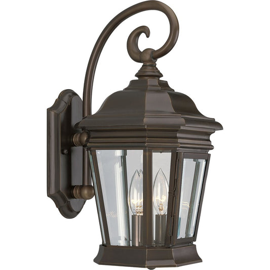 Progress Lighting P5671-108 Fixture Two-light wall lantern with clear