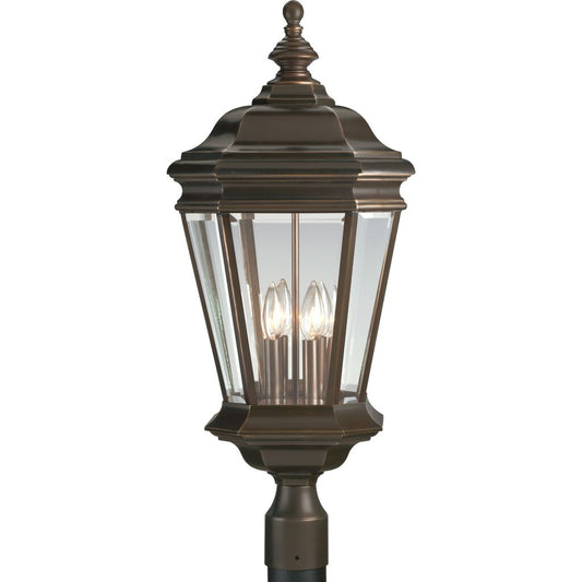 Progress Lighting P5474-108 Fixture Four-light cast post mount lantern
