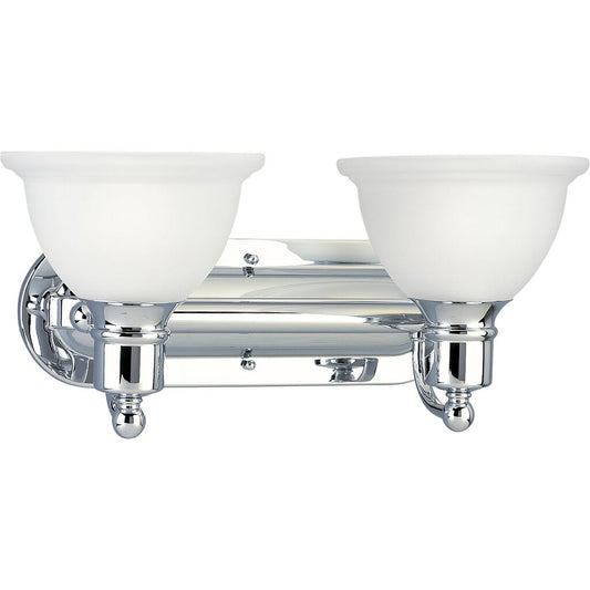 Progress Lighting P3162-15 Bath Fixture Polished Chrome Two-light wall