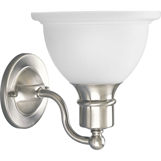 Progress Lighting P3161-09 Bath Fixture Brushed Nickel One-light wall