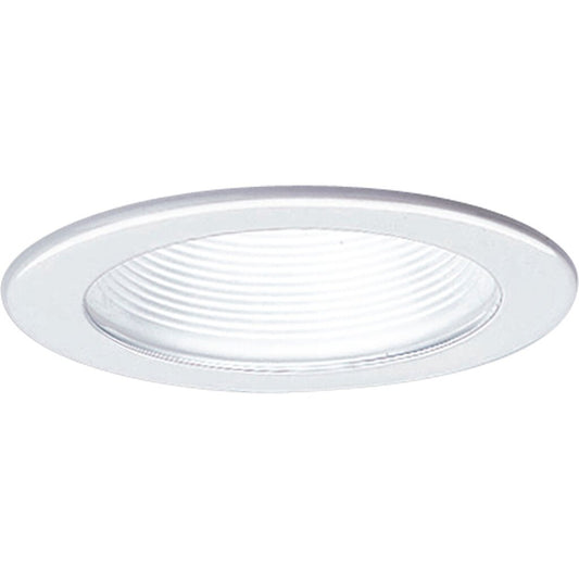 Progress Lighting P8037-28 Fixture 4 in step baffle trim White finish