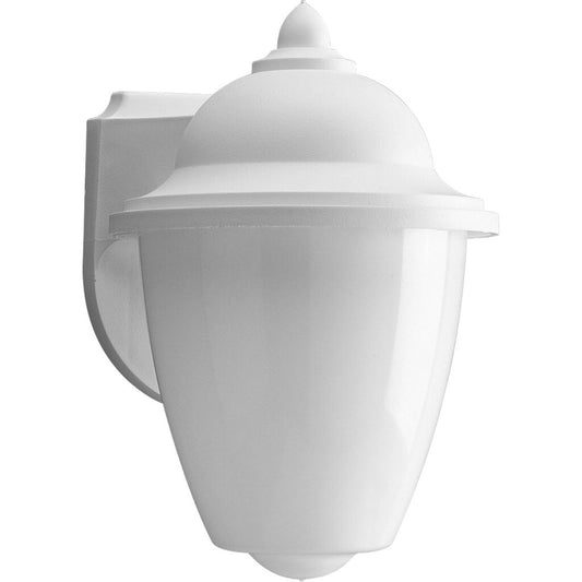 Progress Lighting P5844-30 Fixture A white one-light plastic wall