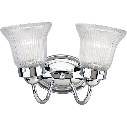 Progress Lighting P3288-15 Bath Fixture Fluted Glass 2-light bath