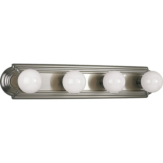 Progress Lighting P3025-09 Bath Fixture Four-light embossed wall mount