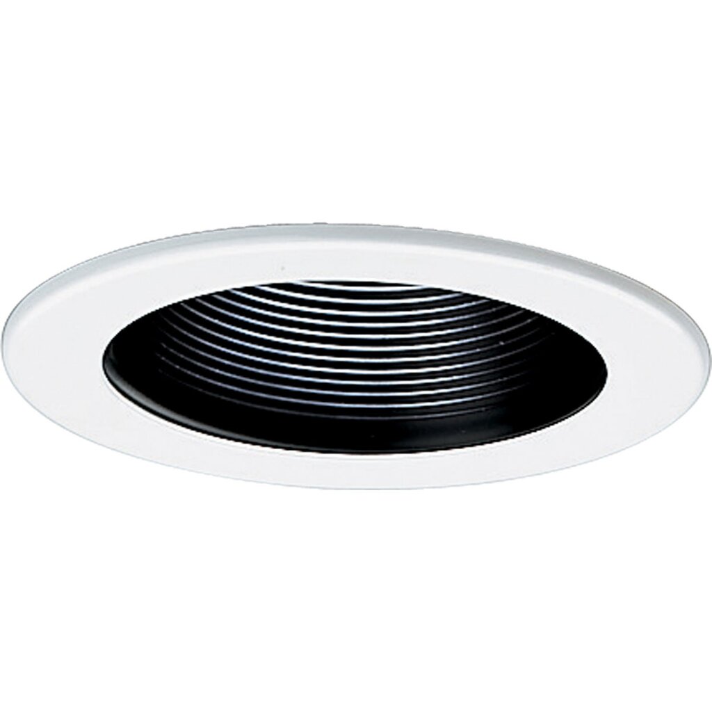 Progress Lighting P8037-31 Fixture 4 in step baffle trim Black finish