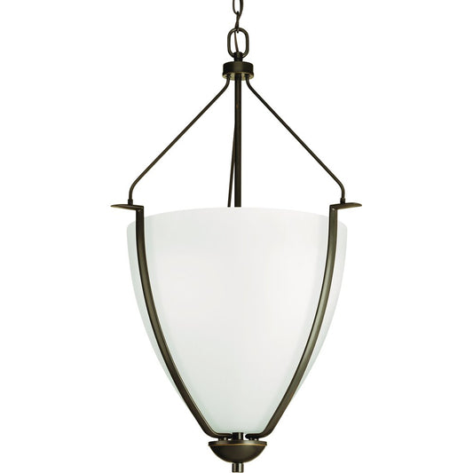 Progress Lighting P3969-20W Fixture Three-light foyer fixture with