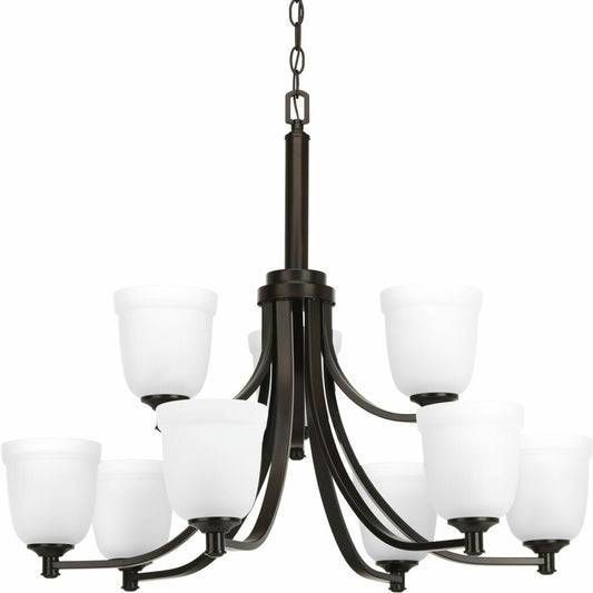 Progress Lighting P400054-020 Fixture Topsail features a graceful