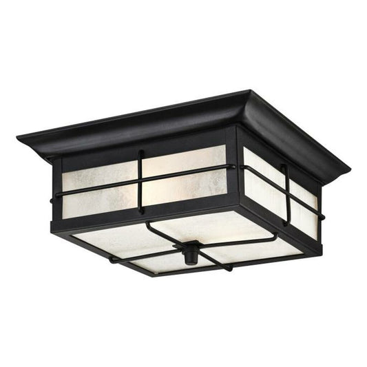 Westinghouse 6204800 Fixture 2 Light Flush Textured Black Finish with