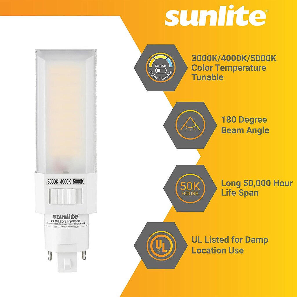 Sunlite 88800-SU 8W CCT LED Light Bulb