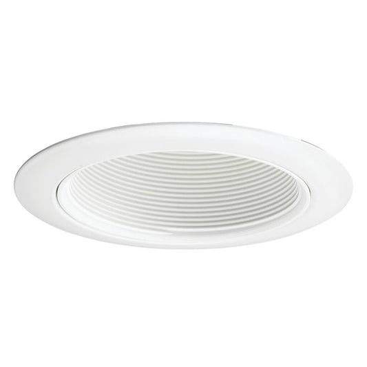 Lithonia 14 WWH Juno 4-inch line voltage recessed baffle trim is ideal