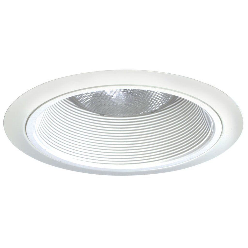 Juno 24 WWH Fixture 6-inch line voltage tapered recessed baffle trim