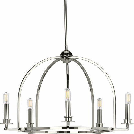 Progress Lighting P400115-104 Fixture The airy open-cage design of the