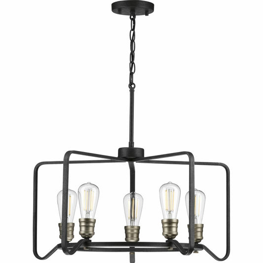 Progress Lighting P400153-071 Fixture The airy antique frame of the