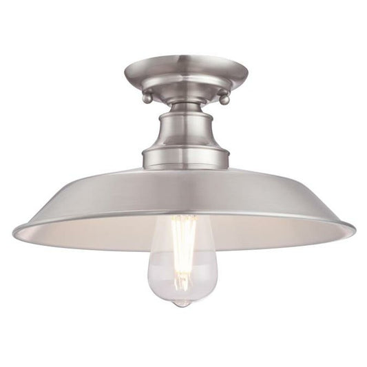 Westinghouse 6370200 Fixture 12 in. Iron Hill 1 Light Semi- CEILING