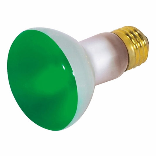 Satco S3201 50W R20 Green Incandescent Light Bulb