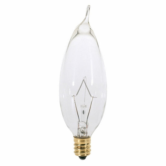 Satco A3674 25W CA8 Warm White Incandescent Light Bulb