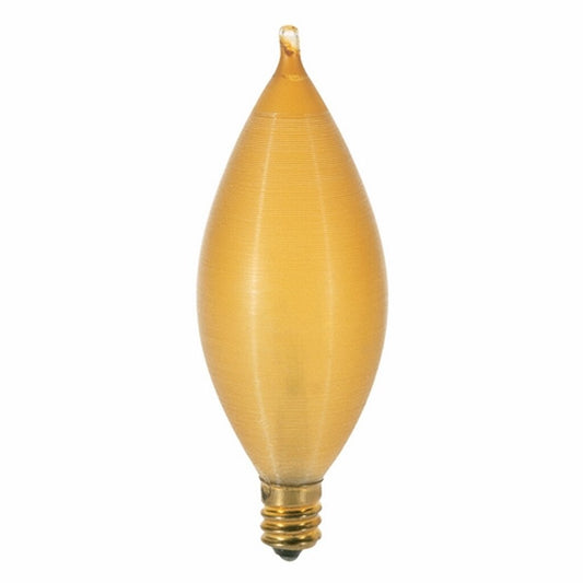 25 pack - Satco S3406 25W C11 Amber Light Bulb