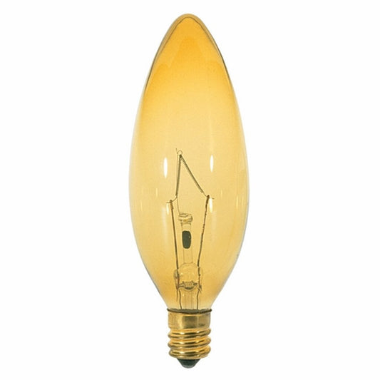 Satco S3818 40W Amber Light Bulb