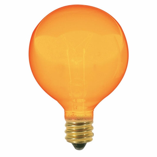 Satco S3836 10W G12.5 Amber Light Bulb