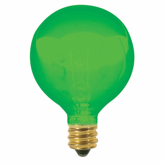 Satco S3835 10W G12.5 Green Light Bulb