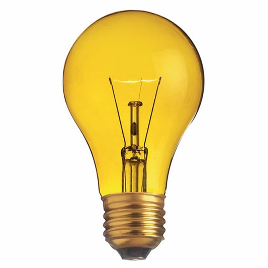 Satco S6083 25W A19 Yellow Light Bulb