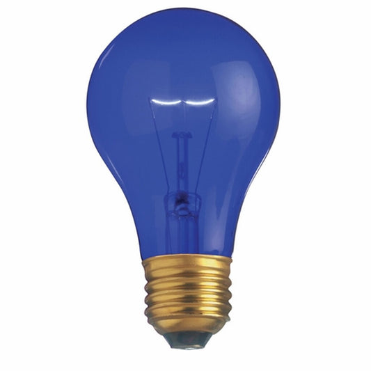 12 pack - Satco S6082 25W A19 Blue Light Bulb