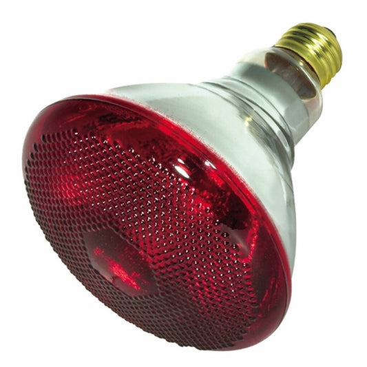 Satco S4751 175W BR38 Red Light Bulb