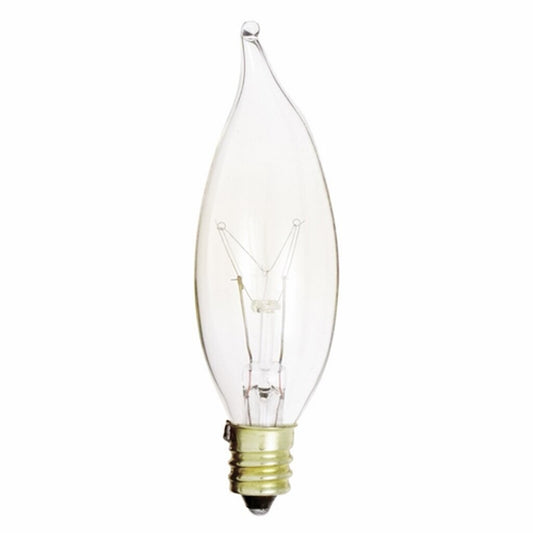 Satco S3273 15W CA8 Warm White Incandescent Light Bulb
