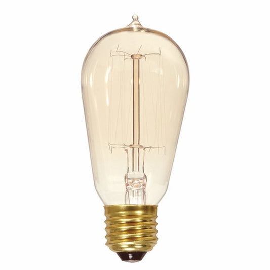 Satco S2423 60W ST19 Warm White Incandescent Light Bulb