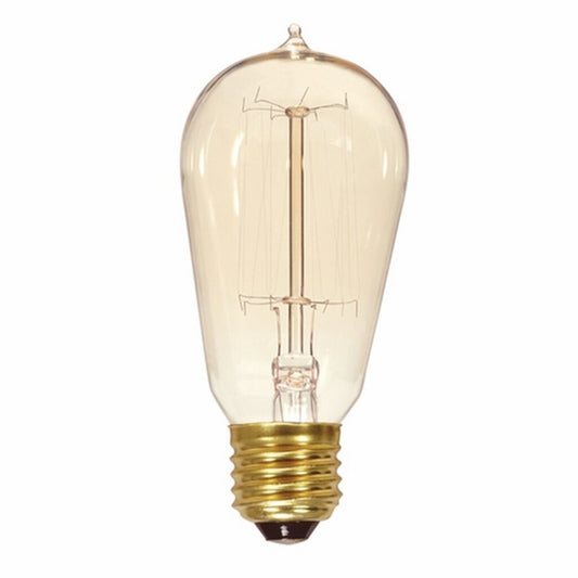 Satco S2413 40W ST19 Warm White Incandescent Light Bulb