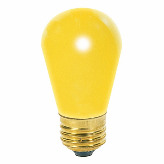 Satco S3960 11W S14 Yellow Light Bulb