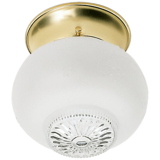 Satco 77/122 Fixture 1 Light - 6 Ceiling Clear Bottom Squat Ball
