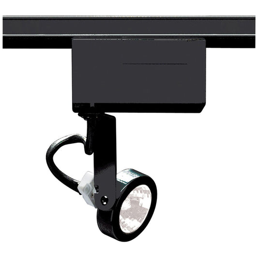 Satco TH239 Track Head Fixture 1 Light - MR16 12V Gimbal Ring Black