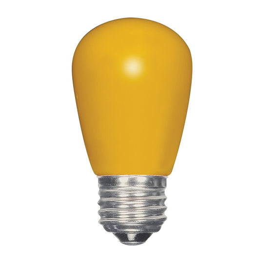 Satco S9169 1.4W S14 Yellow LED Light Bulb