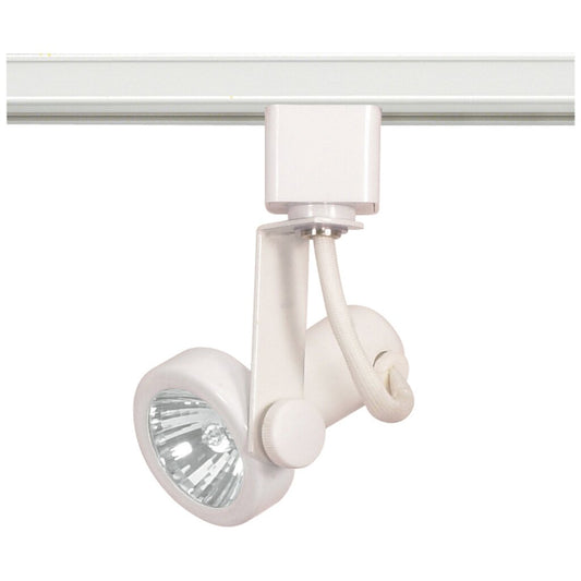 Satco TH321 Track Head Fixture 1 Light - MR16 120V Gimbal Ring White