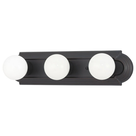 Satco 60-1284 Vanity Fixture 3 Light; 18 in.; Racetrack Style
