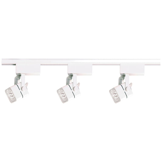 Satco TK310 Track Kit Fixture 3 Light - MR16 Square 4 foot Track Low