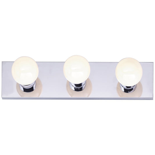 Satco 77/192 Fixture 3 Light - 18 Vanity Strip Polished Chrome