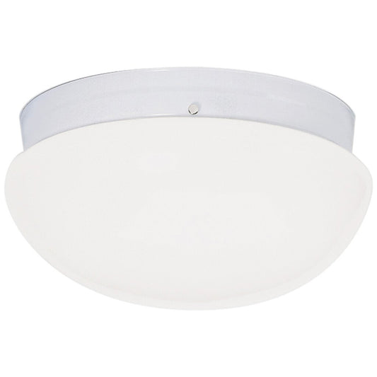 Satco 77/987 Fixture 2 Light - 12 Flush Mount Large White Mushroom