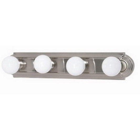 Satco 60-301 Vanity Fixture 4 Light; 24 in.; Racetrack Style
