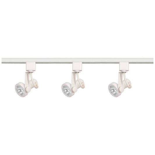 Satco TK355 Track Kit Fixture 3 Light - MR16 Gimbal Ring 4 foot Track