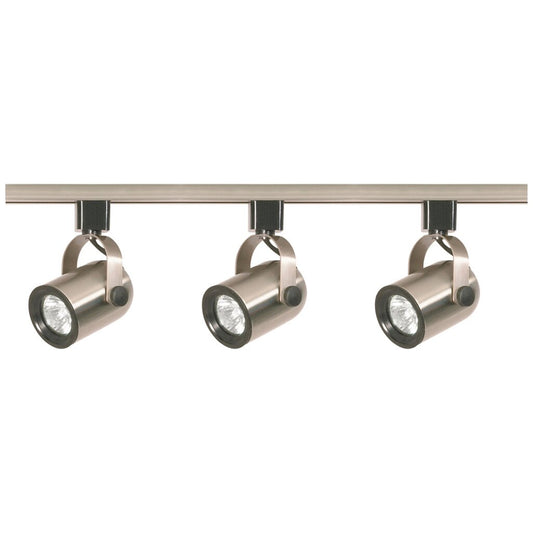Satco TK354 Track Kit Fixture 3 Light - MR16 Round Back 4 foot Track